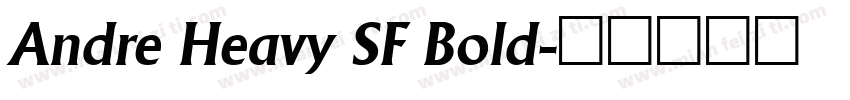 Andre Heavy SF Bold字体转换